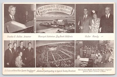 Long Beach California Charles Fuller Revival Hour Municipal Auditorium 1950s Pc $3.00