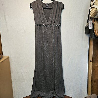 Love Delirious Los Angeles Gray Maxi Dress Women#x27;s Size L 131981 $12.81
