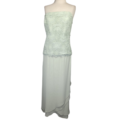 #ad Sage Green Sleeveless Midi Cocktail Dress Size 18W $89.25