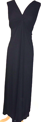 #ad #ad NEW J. Crew Knotted Black Maxi Dress Long Chic Classic Soft Stretch Party Wedd $48.00