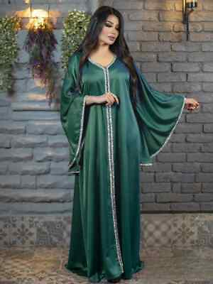 #ad #ad Female Muslim belt dress Dubai gown Türkiye party dress $75.77