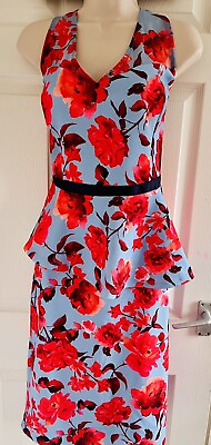 Kaleidoscope Occasion Slanted Peplum Top amp; Skirt Suit Dress Size UK 16 BNWT GBP 35.00