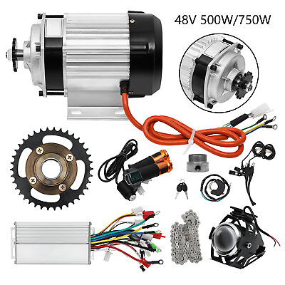 #ad Electric Brushless Geared Motor DIY Set for Tricycle E Bike Bicycle 48V 750W US $224.44