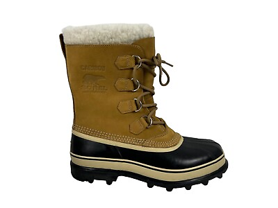 #ad Sorel Caribou Womens Boots Size 12 Brown Black Winter Insulated Snow Waterproof $99.99