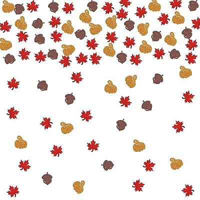 #ad Fall Confetti Pumpkin Maple Leaf Hazelnut Confetti for Autumn Party Fall Birt... $14.31