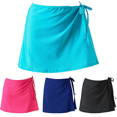 Womens Sexy Bikini Cover Up Wrap Skirts Swimwear Beach Sarong Tennis Mini Dress $11.91