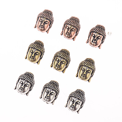 Antique Buddha Head Bead DIY Stainless Steel Vintage Beads for Jewelry Making C $1.39