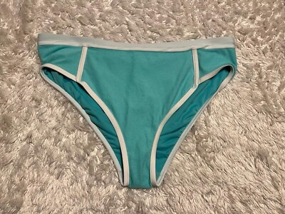 Kona sol Women#x27;s plus Bikini bottom High leg High waist Turquoise Size 1X $19.57