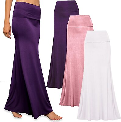 #ad Free to Live 3 Pack Long Skirts for Women Fall Winter Flowy Maxi Skirt High Wais $38.03