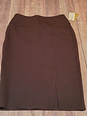 #ad NWT Worthington Black Ultra Stretch Ponte Pencil Skirt Women Sz Med Midi Length $22.00