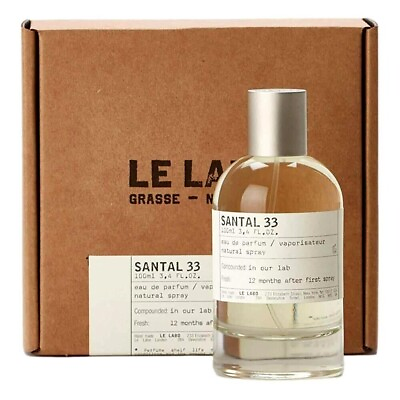 Le Labo Santal 33 Spray for Unisex Eau de Parfum 3.4 oz 100ml New With Box $89.99