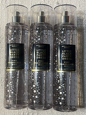 #ad Bath amp; Body Works Little Black Party Dress Fine Fragrance Mist 8 Oz. Set of 3 $39.97