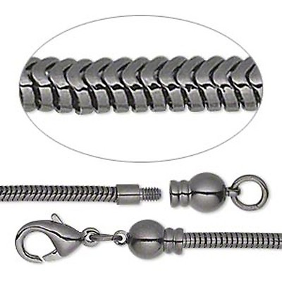 #ad #ad Western Jewelry Easy On Gun Metal Plated Brass Bracelet 7 1 2quot; Long DIY BEADS $7.95