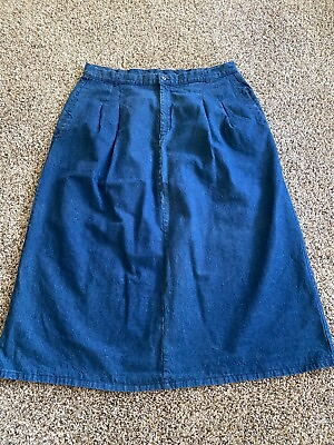 #ad Vintage Levis Group 12 Twelve denim Skirt 26 W Women#x27;s A line USA $24.99