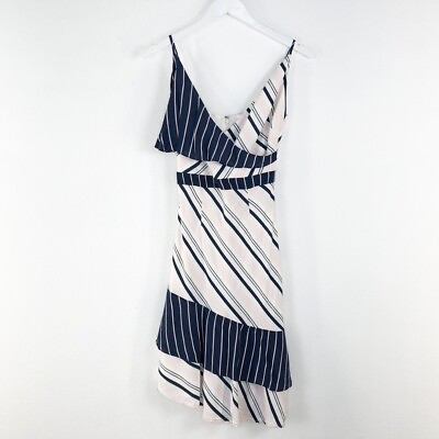 #ad Blue Chelsea28 Navy Pink Stripe Sleeveless Dress sz XS $29.00