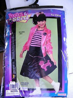 #ad Child Poodle Skirt Black Costume New in Package Forum Costumes Inc. $19.99