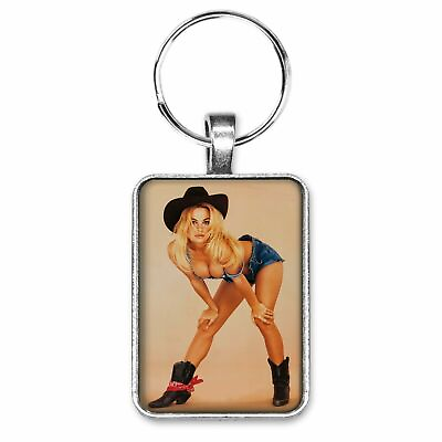 Pamela Anderson Swimsuit Poster Repro Key Ring Necklace Playboy Bay Watch Sexy $12.95