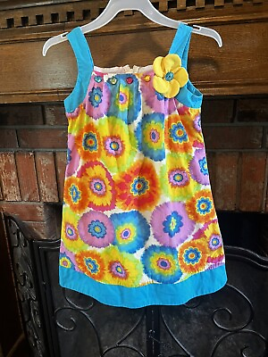 #ad Girls Colorful summer Dress Size 6 $15.00