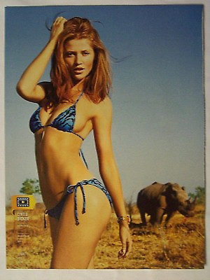 2012 Magazine Page Photo Swimsuit Models Cintia Dicker Irina Shayk In A Bikini $7.99