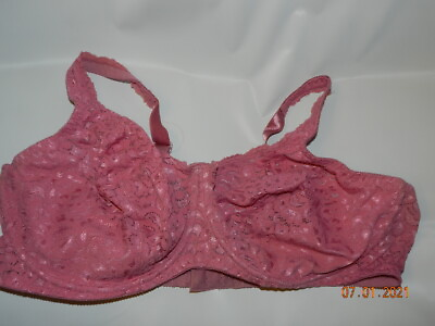 Playtex Secrets Bra 42D 4233 Hidden Shapers Stretchy Cups Mauve forever lace $19.99