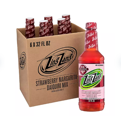 #ad Zing Zang Strawberry Margarita Daiquiri Mix 32 fl. oz. bottle 6 pk. $44.00