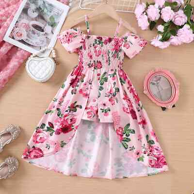 #ad #ad Kids Casual Cami Dress for Girls Summer 2024 New Toddler Floral Print Short $35.03