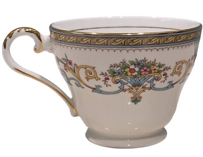 #ad Aynsley Henley Coffee Cup Replacement Tea Gold Trim 2.5quot; Footed Blue Backstamp $14.68