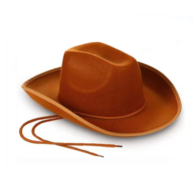 Brown COWBOY HatFelt Cowboy Hats for Women and MenBachelorette partyWestern $11.99