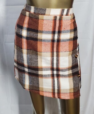#ad Shein Plaid Mini Skirt Size 11 12yrs $10.00