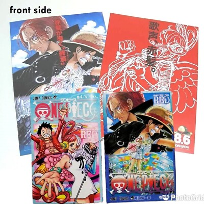 One Piece Film Red Movie Exclusive Comic Vol. 4 billion w Vol. 4 4 UTA Flyers $29.98
