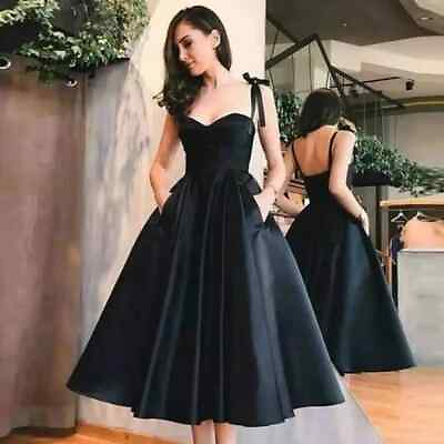 #ad Short Cocktail Dresses Spaghetti Straps Sweetheart Neck Formal Party Prom Gowns $112.90