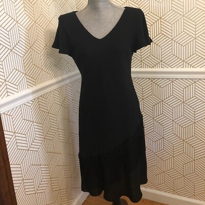 #ad SL Fashions Sheath Dress Black Size: 8 Beautiful black party dress. BEAUTIFUL $21.95