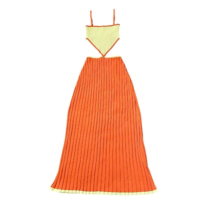 #ad Sabo Skirt Maia Dress Size XS 2 Cutout Colorful Knit Summer Vacation Pleated $89.00