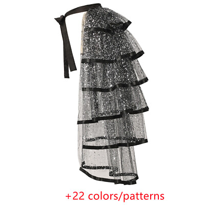 #ad Gothic Tutu Skirt for Women Bustle Skirt Lace Up Skirt for Girl#x27;s Dress Up Party $16.99