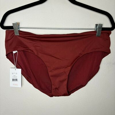 #ad Andie Women#x27;s Swim Bottoms Large Truffle Brown Hipster Bikini Bottom New $22.95
