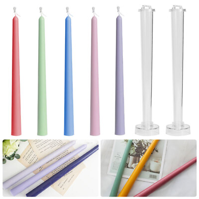 #ad 1PC DIY Long Pole Stripe Candle Mold Handmade Craft Candle Making Soap Making $9.99