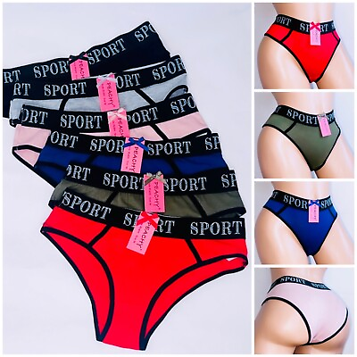 #ad 6 12 Teen Girl Bikini cheeky Sport 95% Cotton Underwear Panties Undies 3824 S XL $26.12