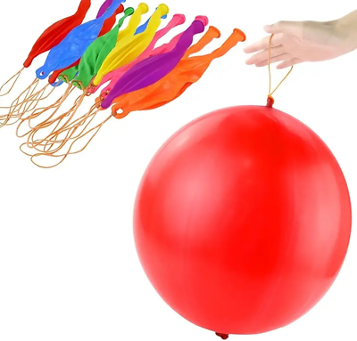 #ad 25 pcs Punch Balloons Balls Party Gift Favor Bag Kids Games Birthday Balloon 13quot; $13.75