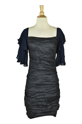 Nicole Miller Women Dresses A Line 8 Black Polyester $246.37