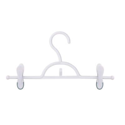 White Plastic Soft Touch Skirt and Pant Hangers 12 Pack $21.58