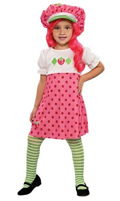 #ad Strawberry Shortcake Girls Costume Child Toddler Pink Halloween Dress Up Gift $29.99