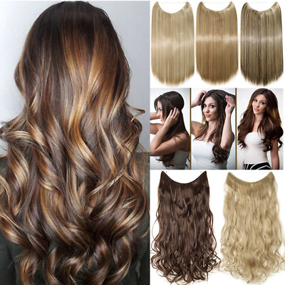 Hidden Band Secret Wire REAL 100% Natural Hair Extensions DIY One Piece THICK $4.65