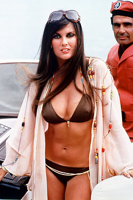 Caroline Munro huge cleavage bikini on boat Spy Who Loved Me 11x17 Mini Poster $19.99
