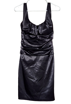 #ad B. Smart Womens Juniors 5 6 Cocktail Dress Sleeveless Back Zip Black $19.99