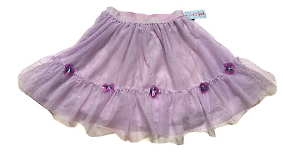 #ad Cat amp; Jack Girls#x27; Floral Skirt Lilac purple With Sparkles XL Size 14 16 $26.25
