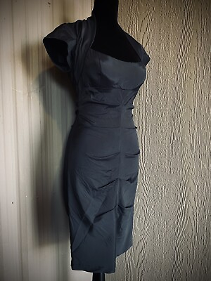 Betsy and Adam by Linda Bernell Formal Cocktail Black Womens Dress sz 6 Stretch $32.00
