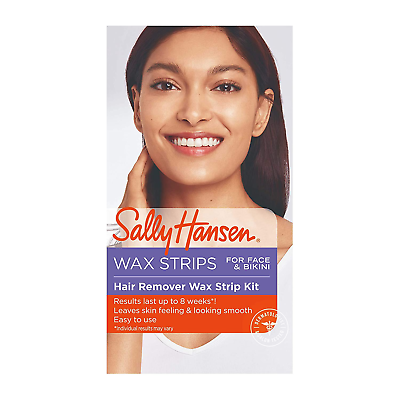 Sally Hansen Hair Remover Wax Strip Kit for Face amp; Bikini TRY ME $16.06