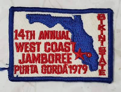 #ad 1979 West Coast Jamboree Patch Punta Gorda Florida Bikini State $9.95