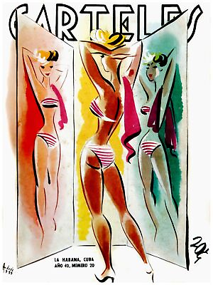 #ad Wall Quality Decor Poster.Room art.Swimsuit Pinup modeling bikini.6796 $60.00