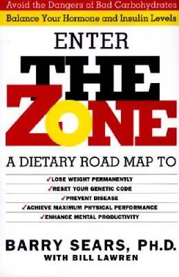 #ad Enter The Zone: A Dietary Road map Hardcover By Barry Sears GOOD $3.78